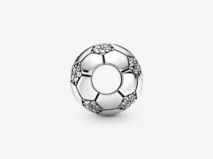 Shimmering Soccer Charm