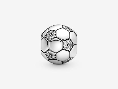 Shimmering Soccer Charm