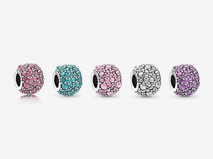Shimmering Teardrop Charm