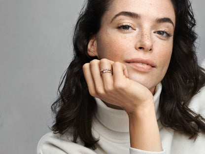 Sparkling Triple Band Ring