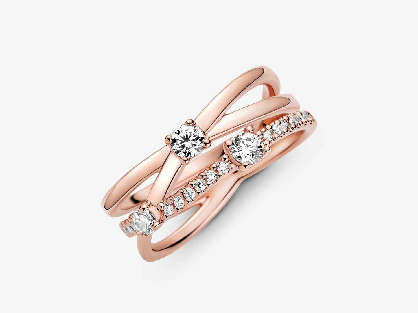 Sparkling Triple Band Ring