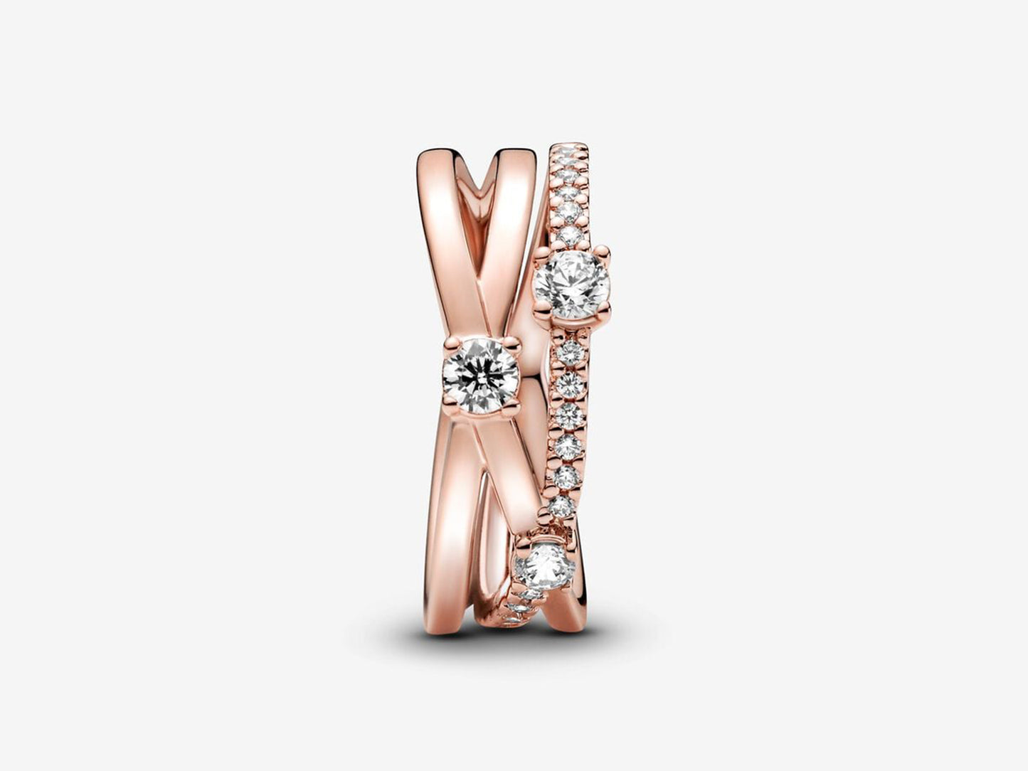 Sparkling Triple Band Ring