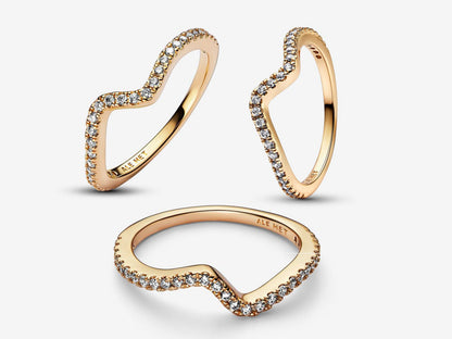 Sparkling Wave Ring