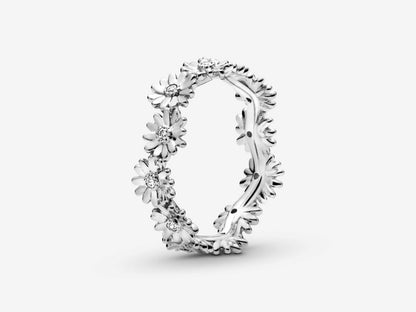 Sparkling Daisy Flower Crown Ring
