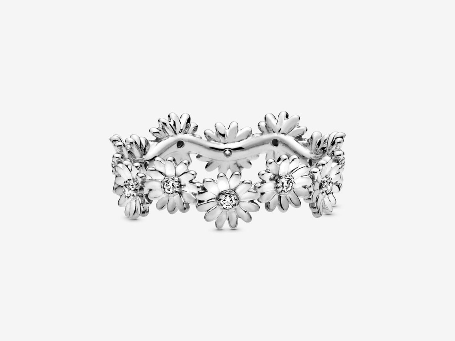 Sparkling Daisy Flower Crown Ring