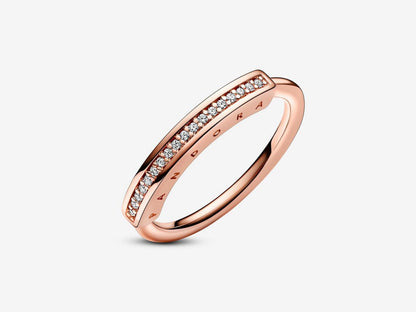 Copper-Silver Iconic Sparkle Ring