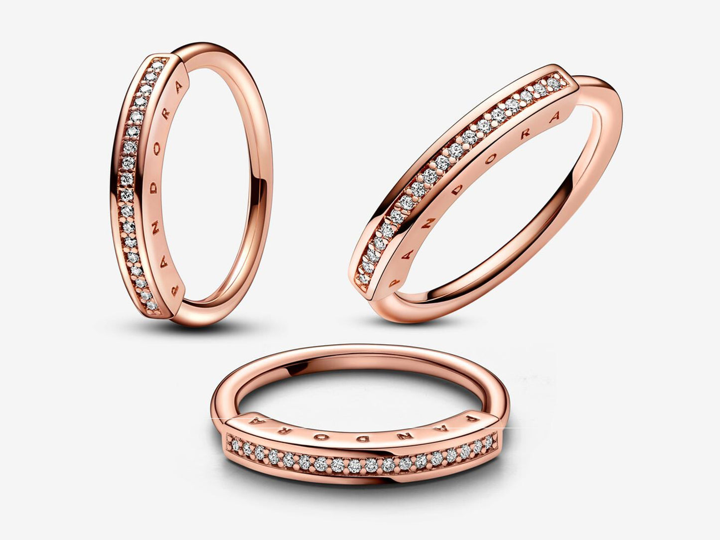 Copper-Silver Iconic Sparkle Ring