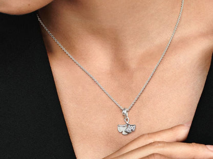 Silver Leaves Charm