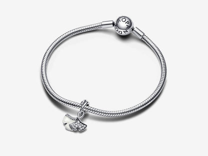 Silver Leaves Charm