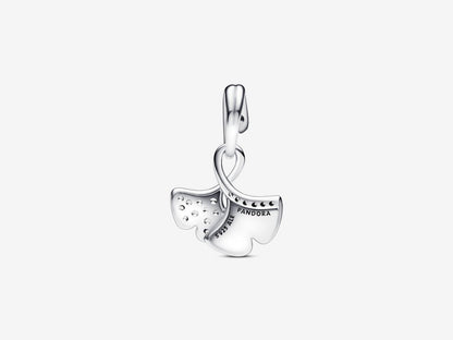 Silver Leaves Charm