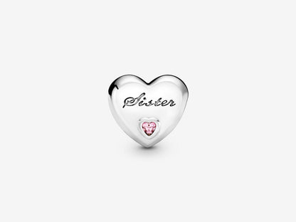 Sister Heart Charm