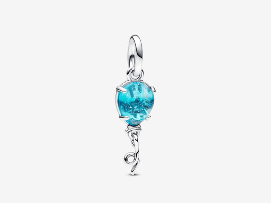 Blue Murano Glass Balloon Dangle Charm