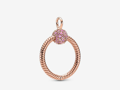 Small Pavé O Pendant