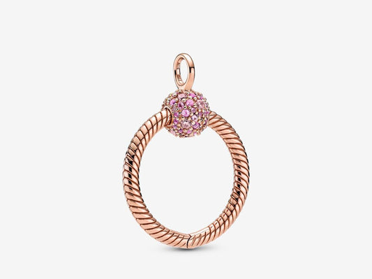 Small Pavé O Pendant