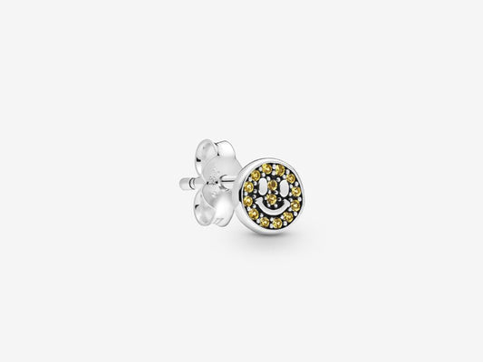 Smiling Solo Charm Stud Earrings