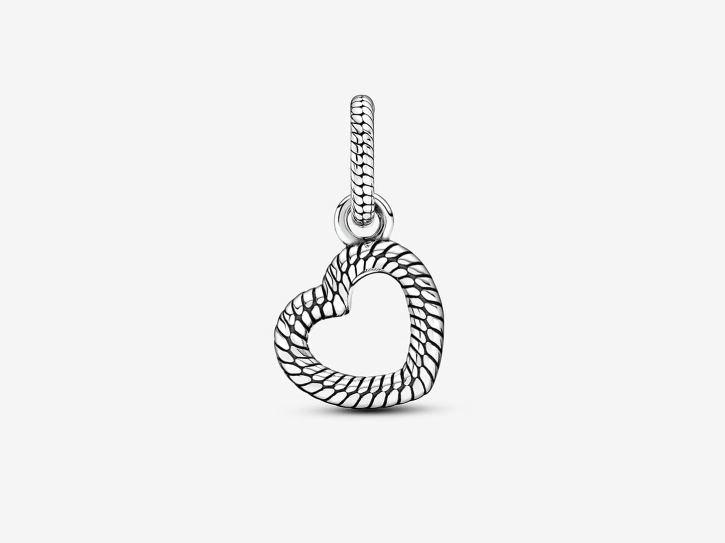 Snake Chain Heart Pendant