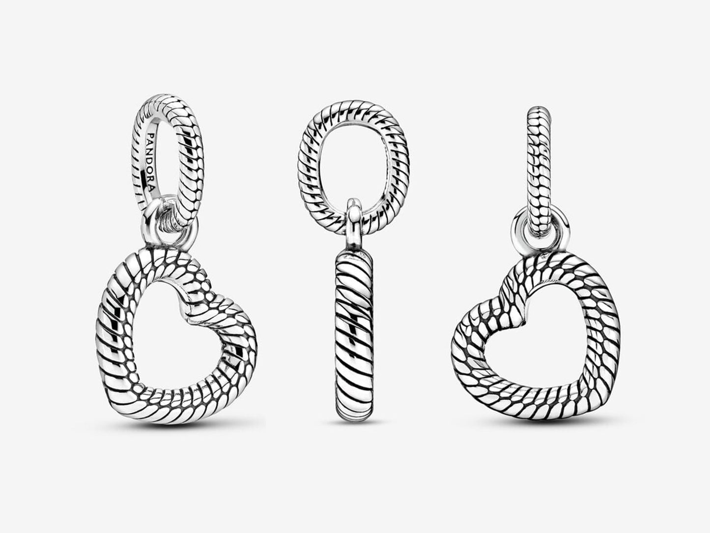 Snake Chain Heart Pendant