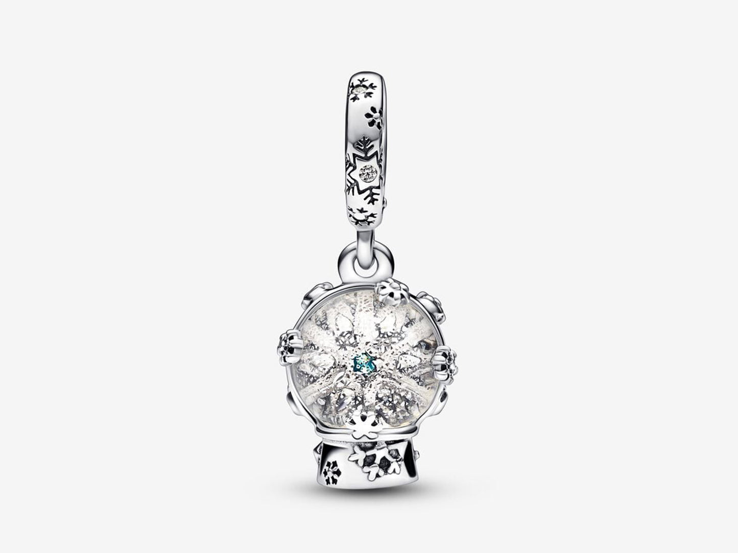 Snowflake Snow Globe Dangle Charm