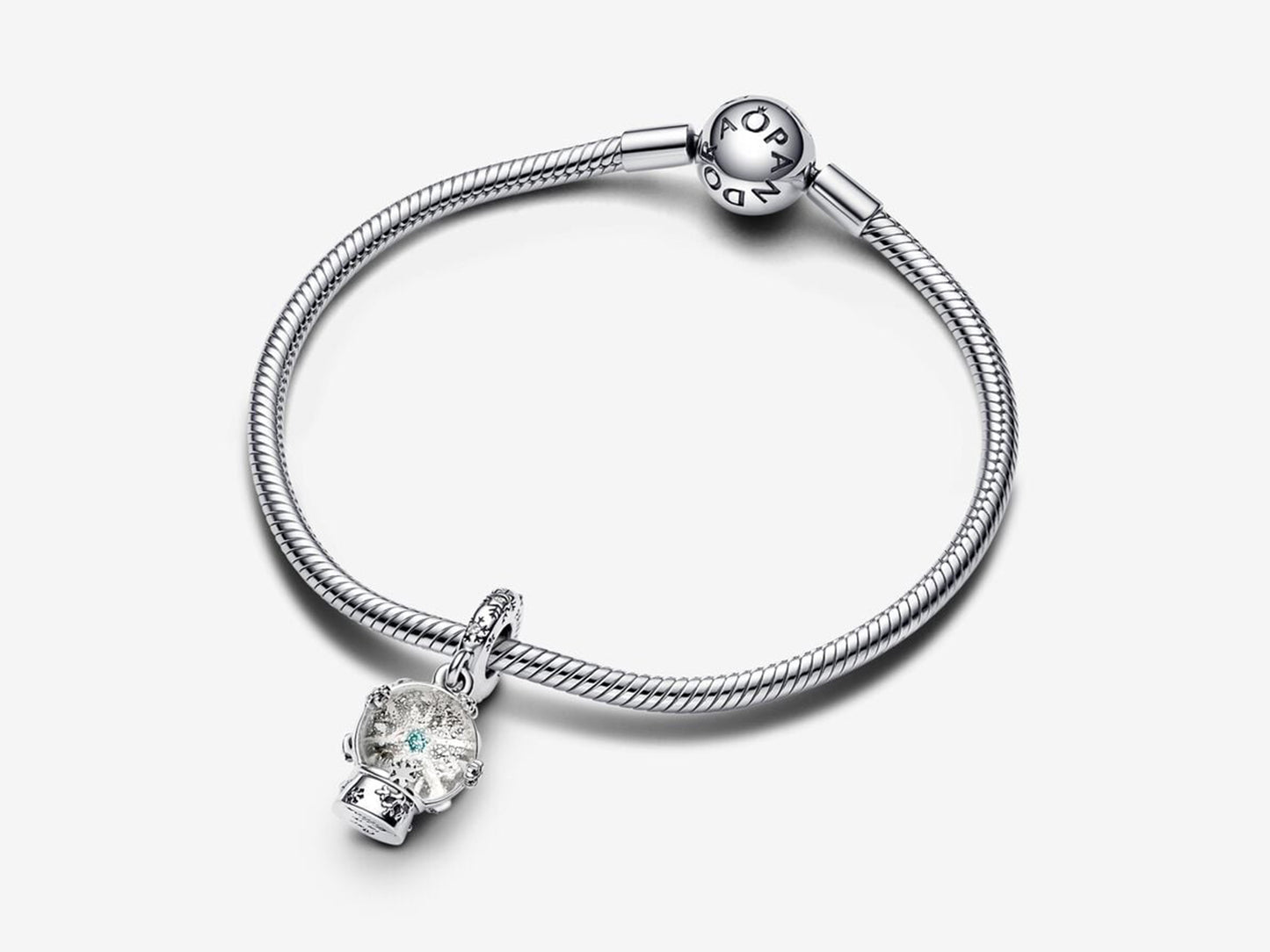 Snowflake Snow Globe Dangle Charm