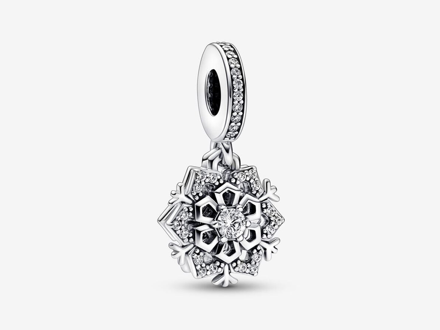 Sparkling Snowflake Double Dangle Charm