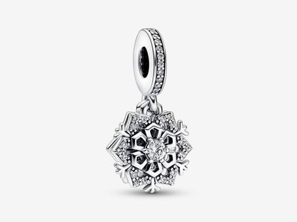 Sparkling Snowflake Double Dangle Charm