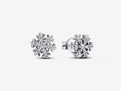 Sparkling Snowflake Stud Earrings