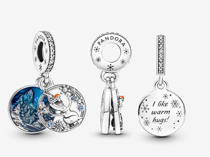 Snowman Hugs Charm