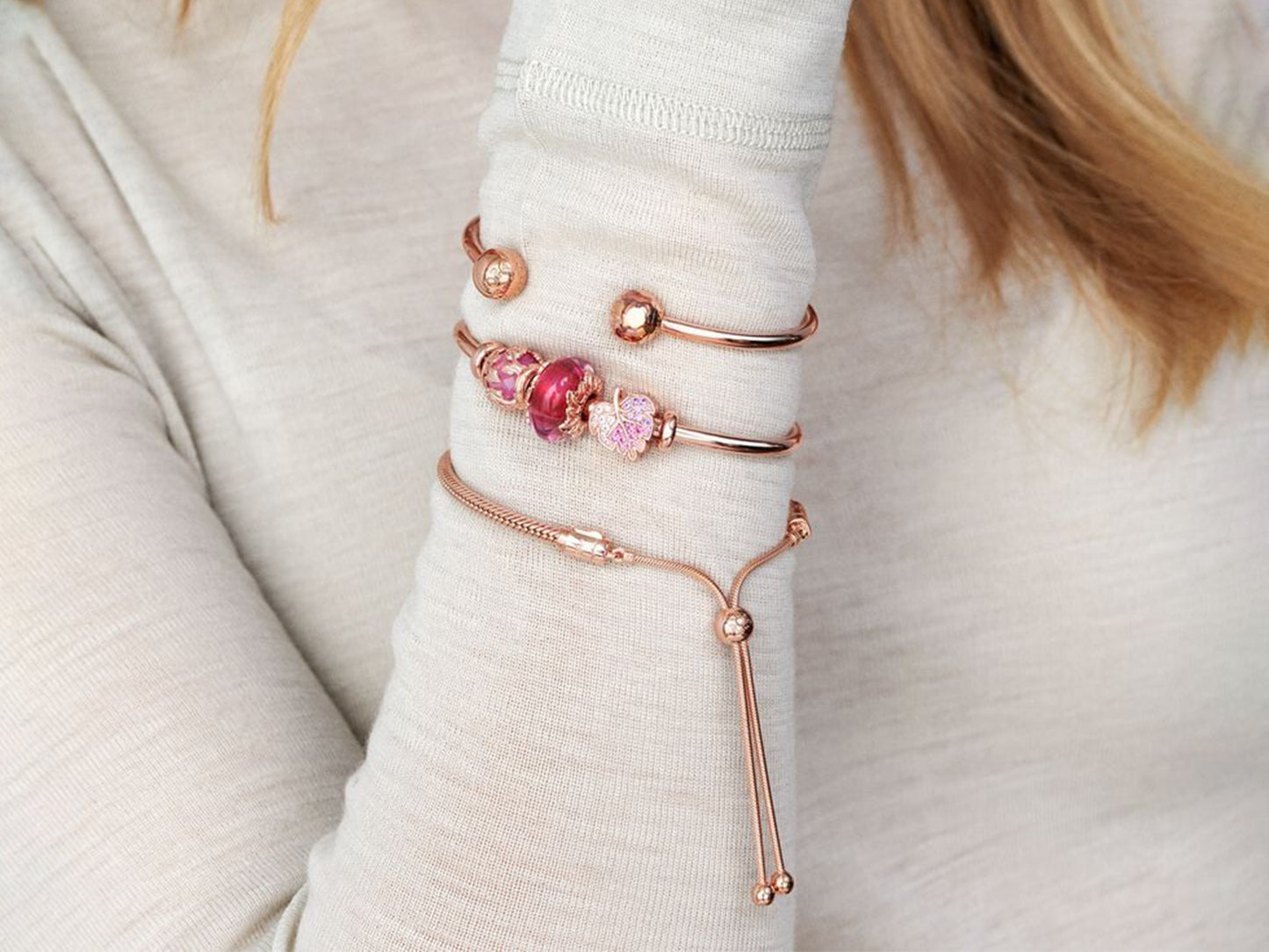 Sparkling Autumn Leaves Charm