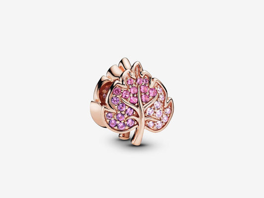 Sparkling Autumn Leaves Charm