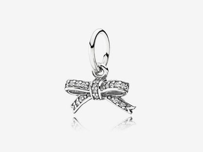 Shiny Bow Necklace Pendant