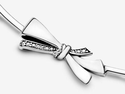 Sparkling Bow Necklace Charm