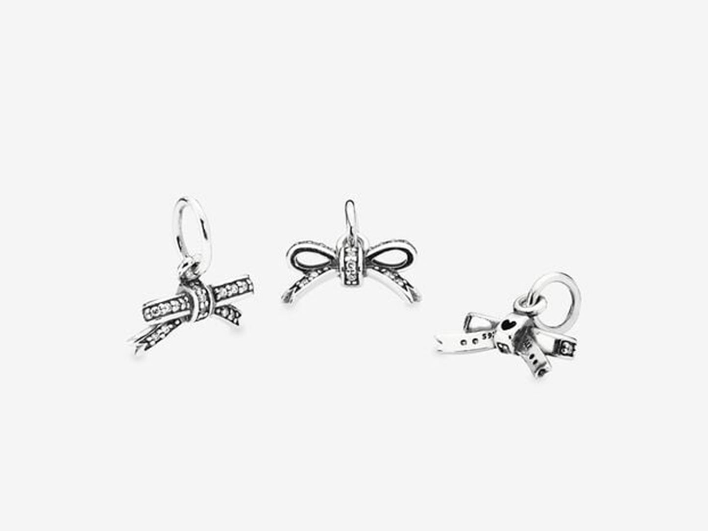 Shiny Bow Necklace Pendant