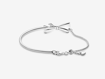 Sparkling Bow Slide Bracelet