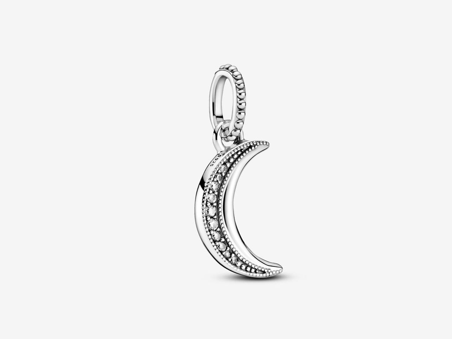 Sparkling Crescent Moon Pendant