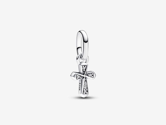 Sparkling Cross Mini Dangle Charm