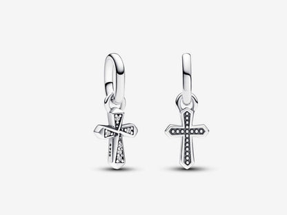 Sparkling Cross Mini Dangle Charm