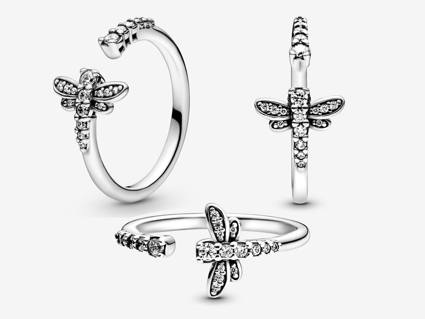 Sparkling Dragonfly Ring