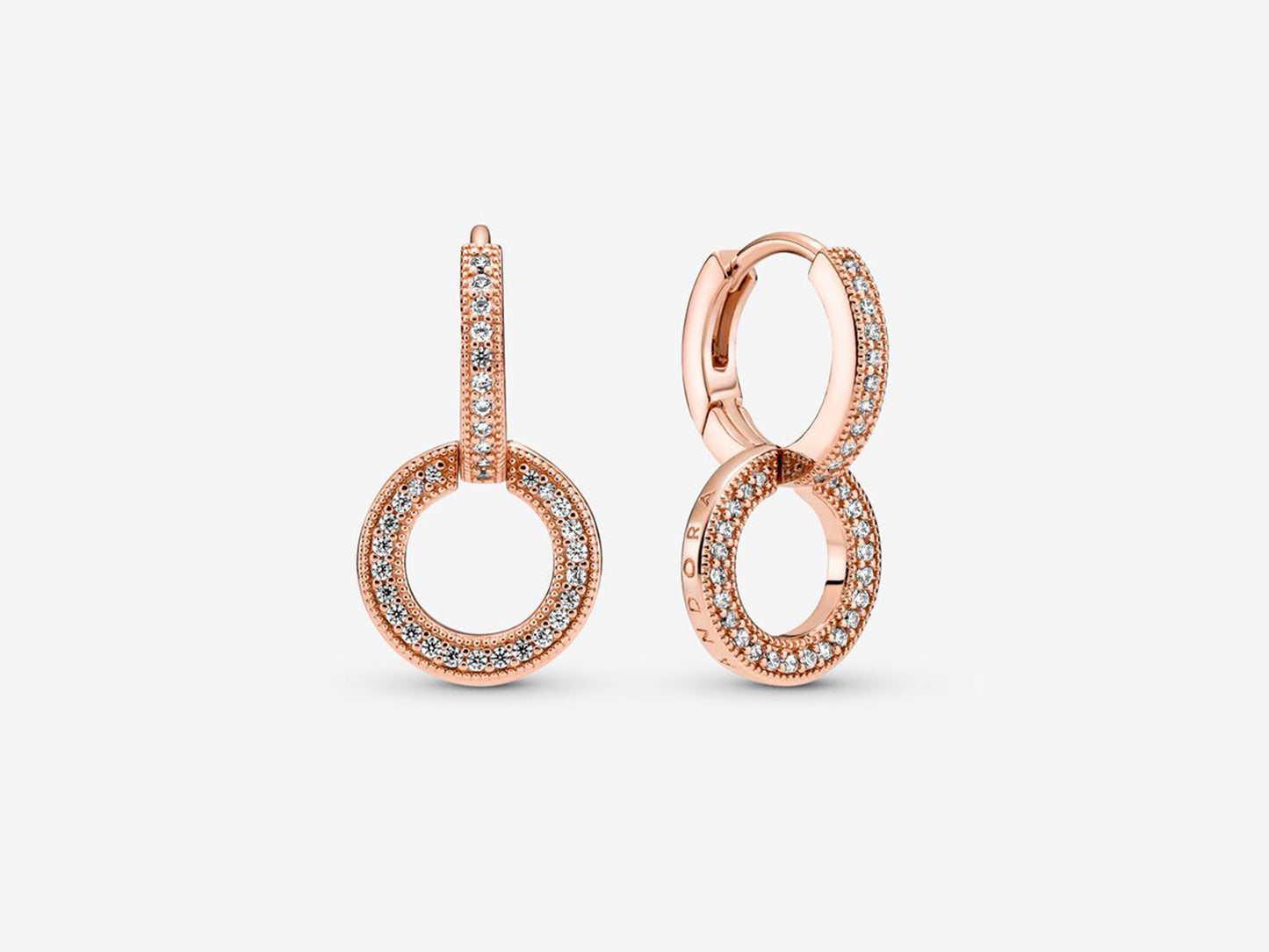 Sparkling Double Hoop Earrings