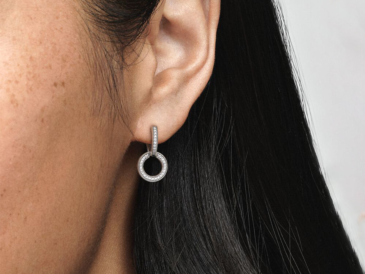 Sparkling Double Hoop Earrings