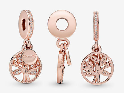 Sparkling Family Tree Dangle Charm