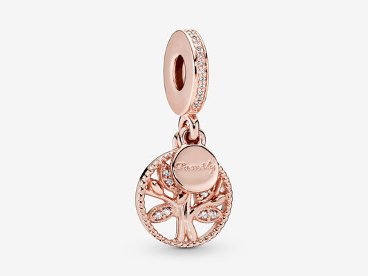 Sparkling Family Tree Dangle Charm