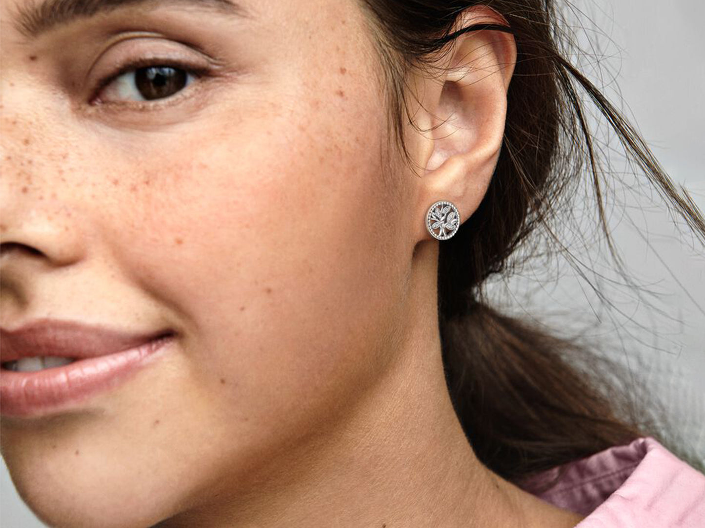 Sparkling Family Tree Stud Earrings