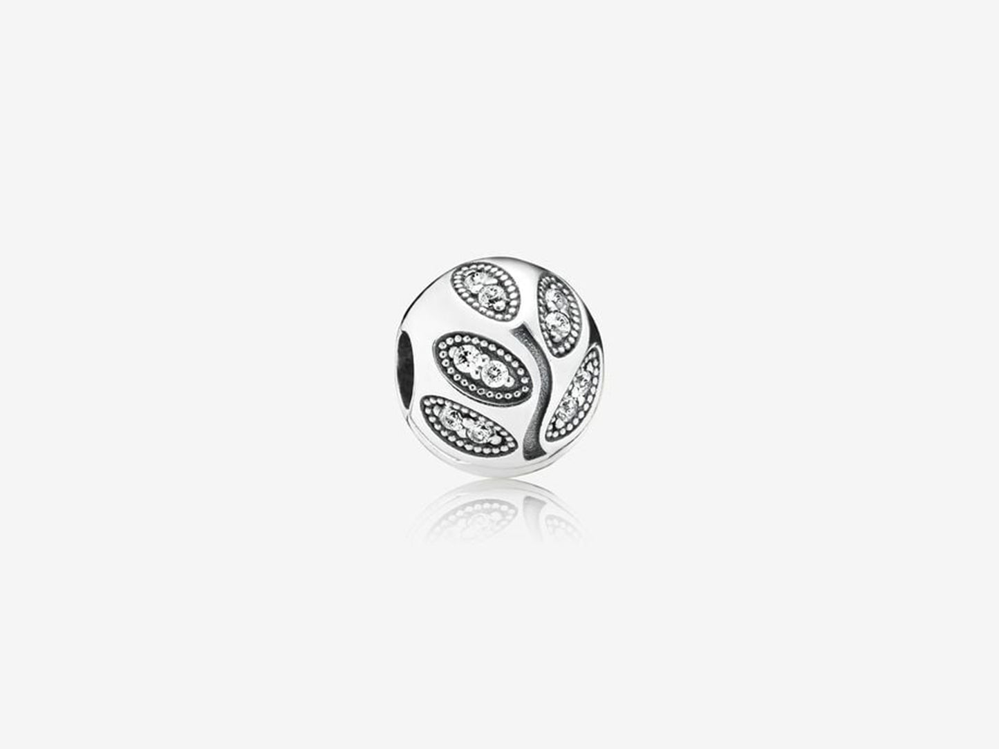 Sparkling Foliage Clip Charm