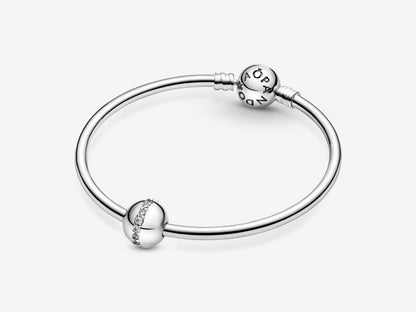 Sparkling Halo Clasp Charm