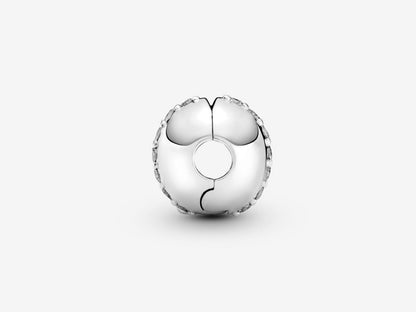 Sparkling Halo Clasp Charm
