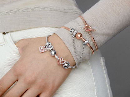 Sparkling Freehand Heart Charm