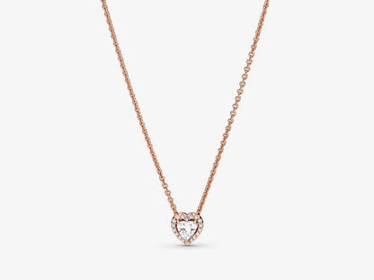 Sparkling Heart Collier Necklace
