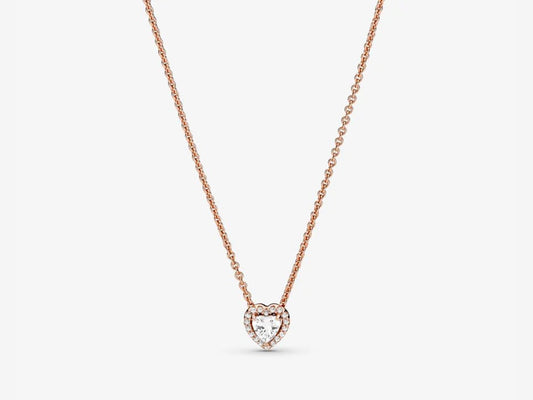 Sparkling Heart Collier Necklace