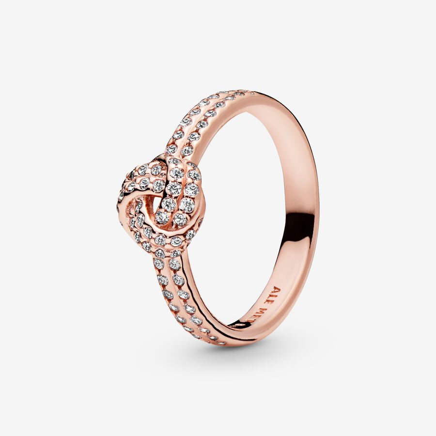 Shimmering Knot Ring