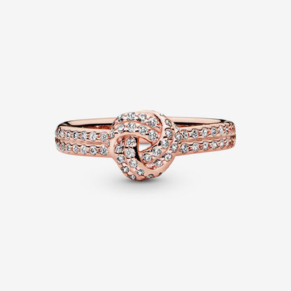 Shimmering Knot Ring